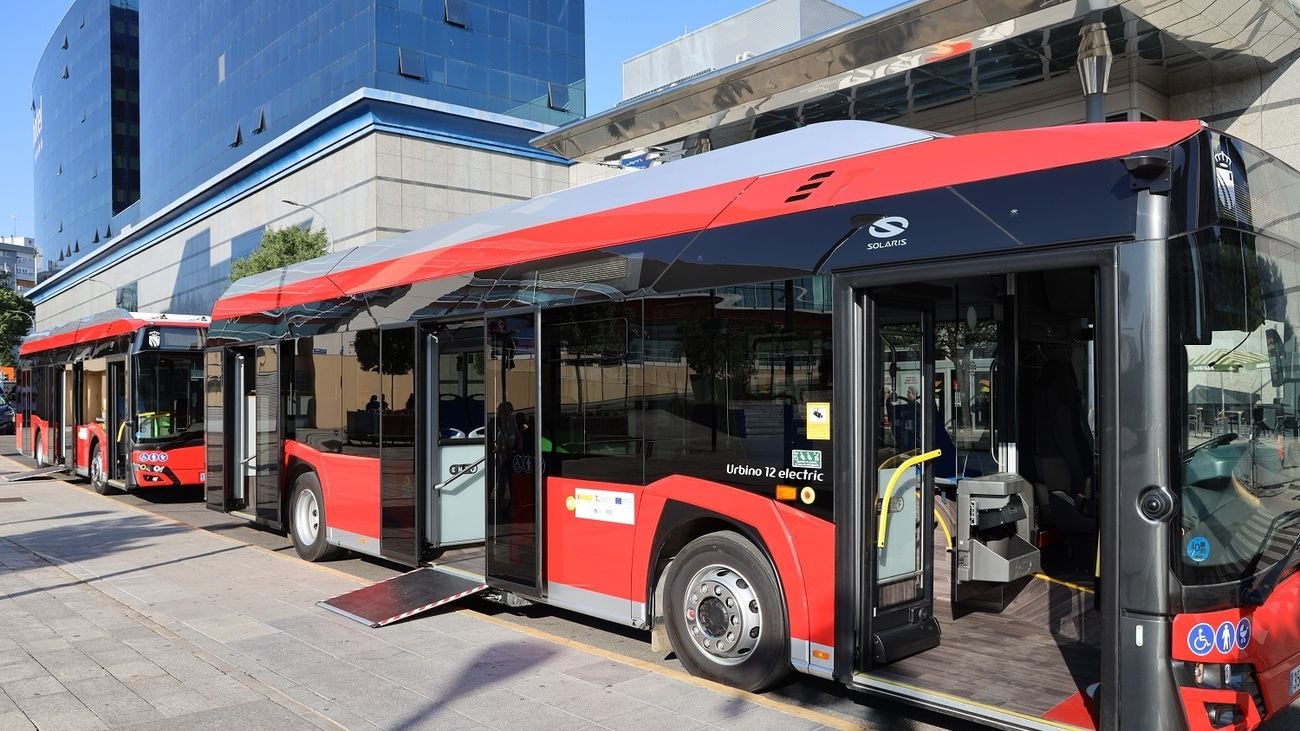 Nuevos autobuses eléctricos de la EMT de Fuenlabrada