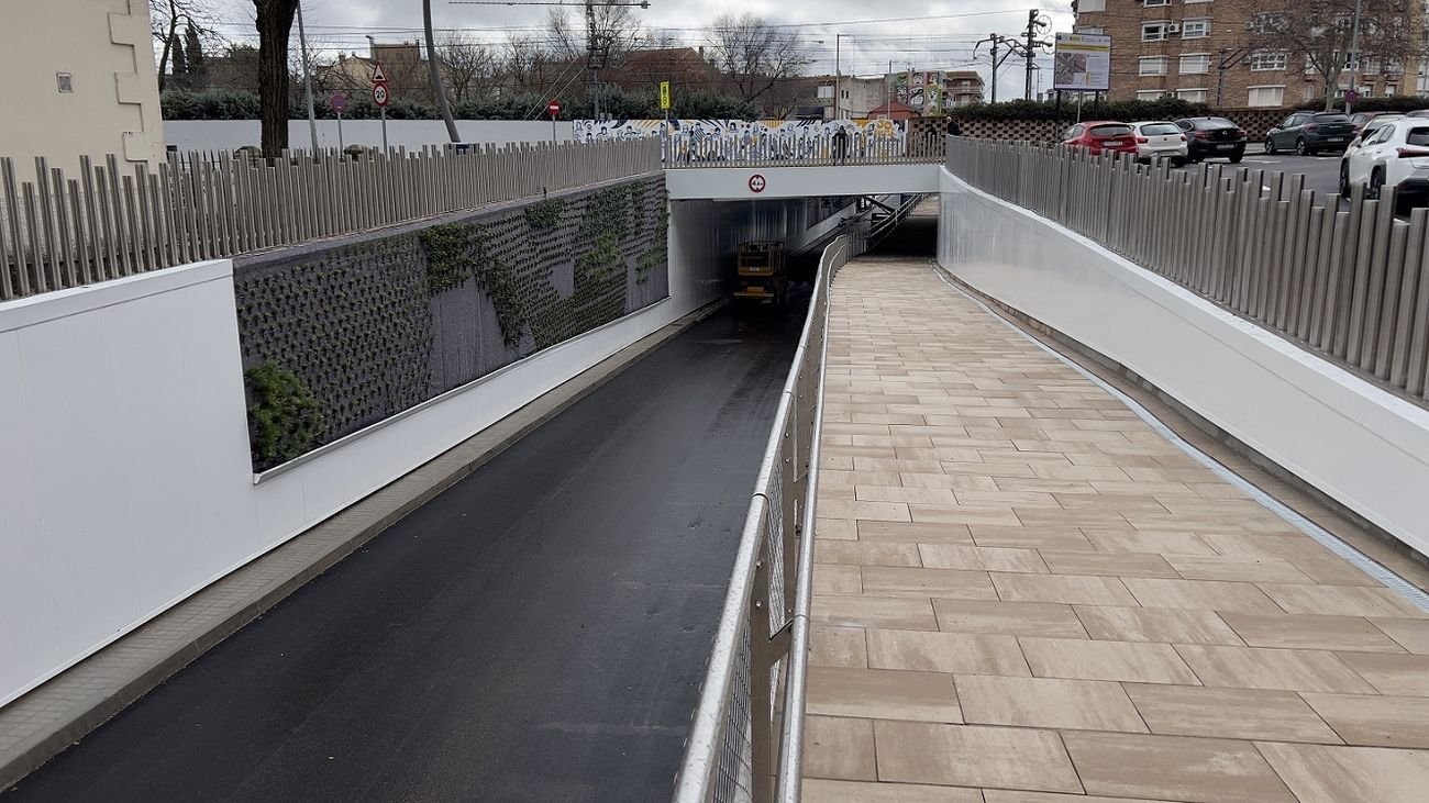 Túnel de la calle Móstoles, en Fuenlabrada