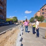 Fuenlabrada avanza en la ampliación de la mediana de la calle Extremadura para mejorar la accesibilidad